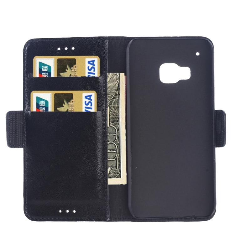 Oil Skin Texture Leather Case with Holder & Card Slots & Wallet for HTC One M9