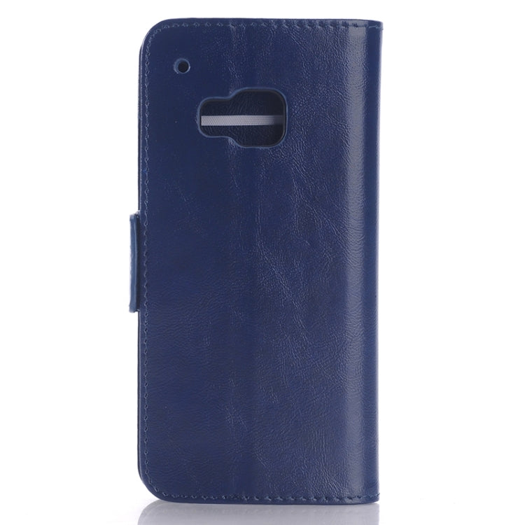 Oil Skin Texture Leather Case with Holder & Card Slots & Wallet for HTC One M9