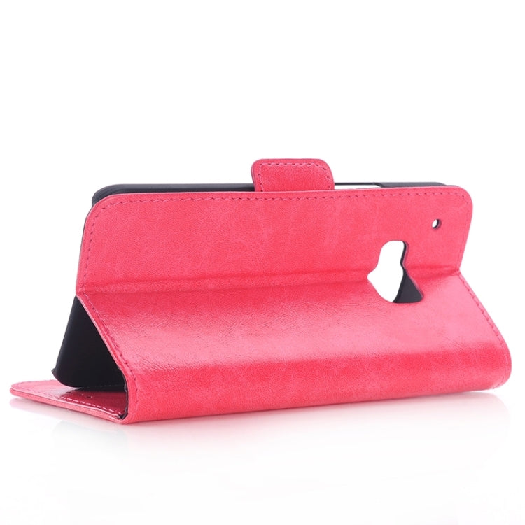 Oil Skin Texture Leather Case with Holder & Card Slots & Wallet for HTC One M9