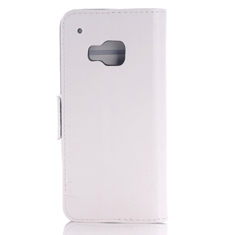 Oil Skin Texture Leather Case with Holder & Card Slots & Wallet for HTC One M9