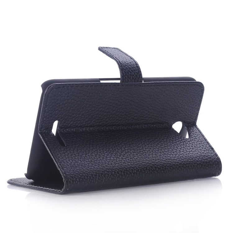 Litchi Texture Leather Case with Holder & Card Slots & Wallet for Sony Xperia E4