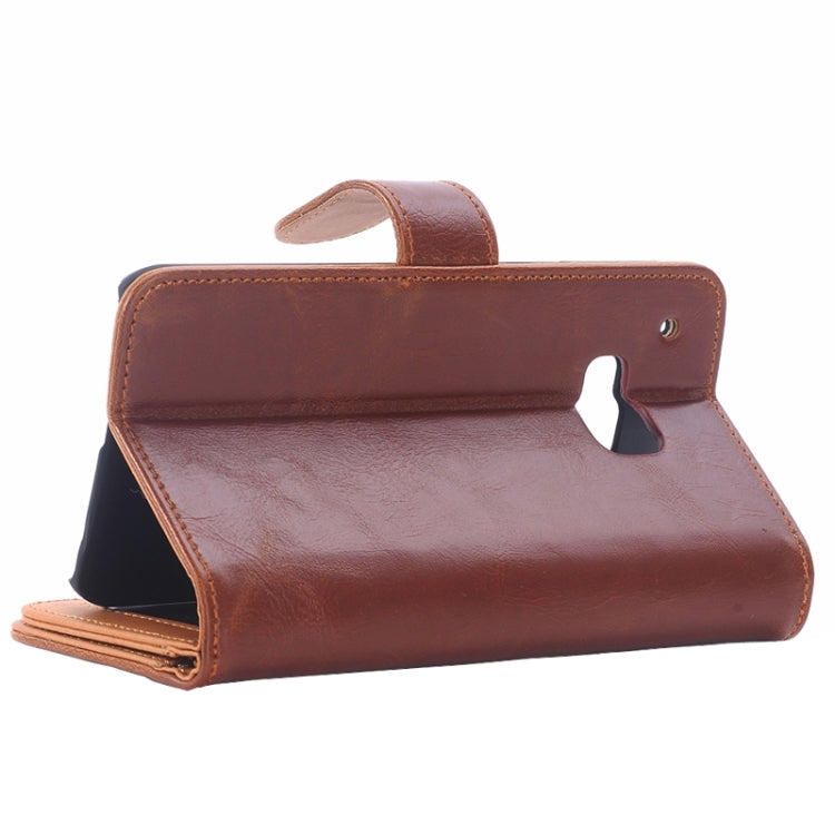 Horizontal Flip Magnetic Buckle Leather Case with Holder & Card Slots & Wallet for HTC One M9