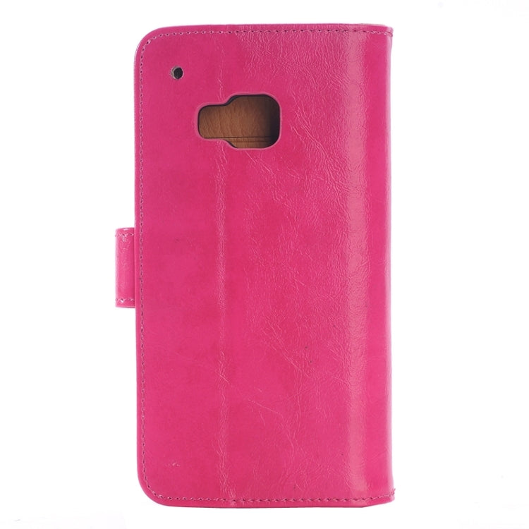 Horizontal Flip Magnetic Buckle Leather Case with Holder & Card Slots & Wallet for HTC One M9