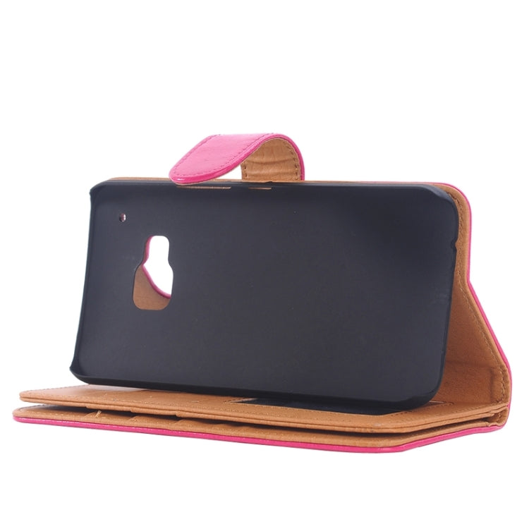 Horizontal Flip Magnetic Buckle Leather Case with Holder & Card Slots & Wallet for HTC One M9