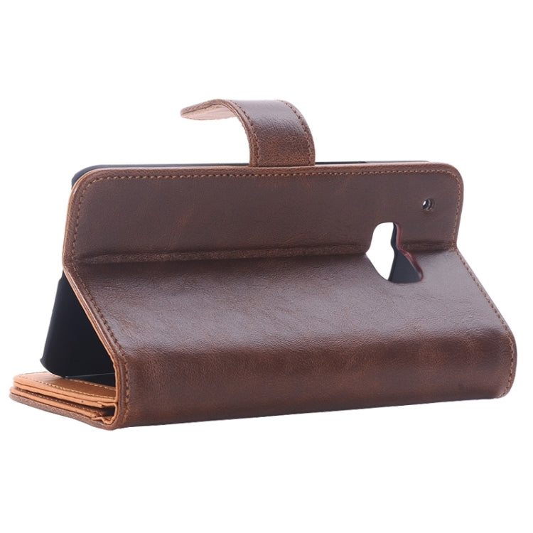 Horizontal Flip Magnetic Buckle Leather Case with Holder & Card Slots & Wallet for HTC One M9