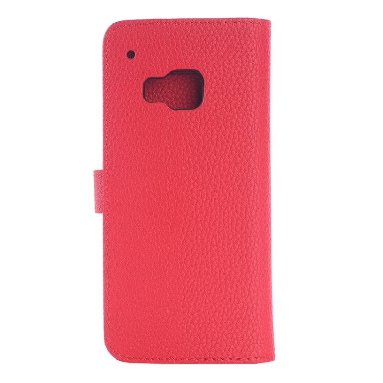 Litchi Texture Horizontal Flip Magnetic Buckle Leather Case with Card Slots & Holder for HTC One M9