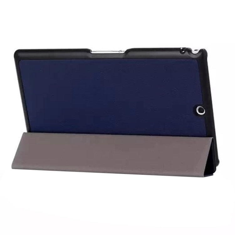 Karst Texture Leather Case with Holder & Sleep Function for Sony Xperia Tablet Z3 Compact