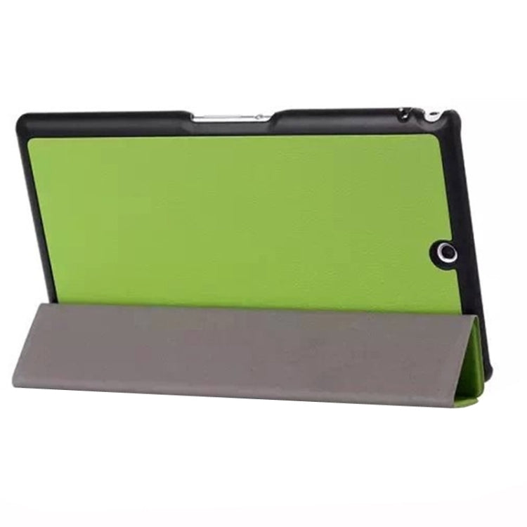 Karst Texture Leather Case with Holder & Sleep Function for Sony Xperia Tablet Z3 Compact