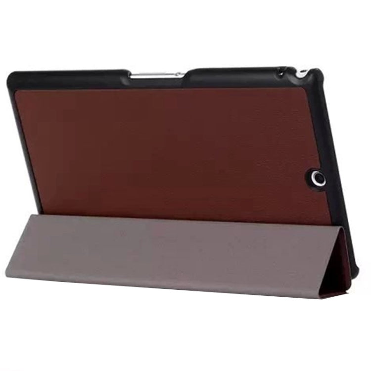 Karst Texture Leather Case with Holder & Sleep Function for Sony Xperia Tablet Z3 Compact
