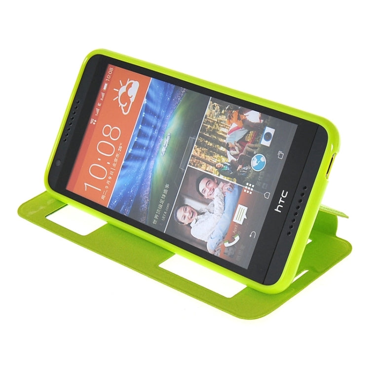 Horizontal Flip Leather Case with Call Display ID & Holder for HTC Desire 820 / 820s