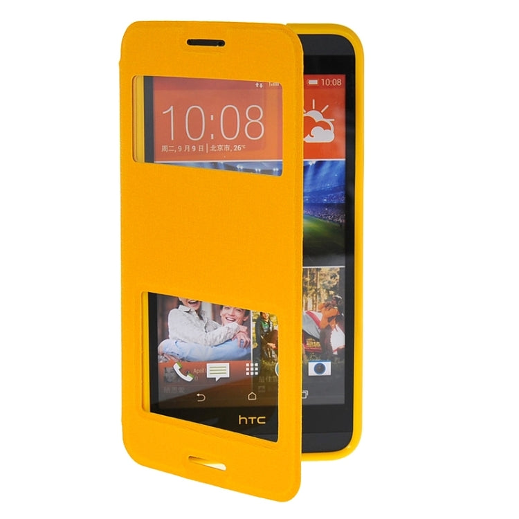 Horizontal Flip Leather Case with Call Display ID & Holder for HTC Desire 820 / 820s