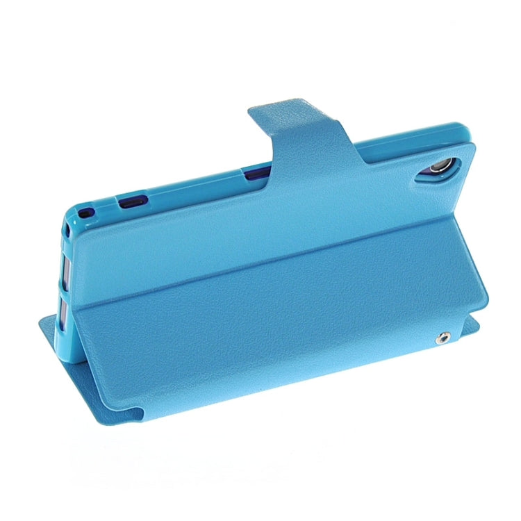 Magnetic Snap Flip Leather Case with Holder & Windows for Sony Xperia Z1 / L39H