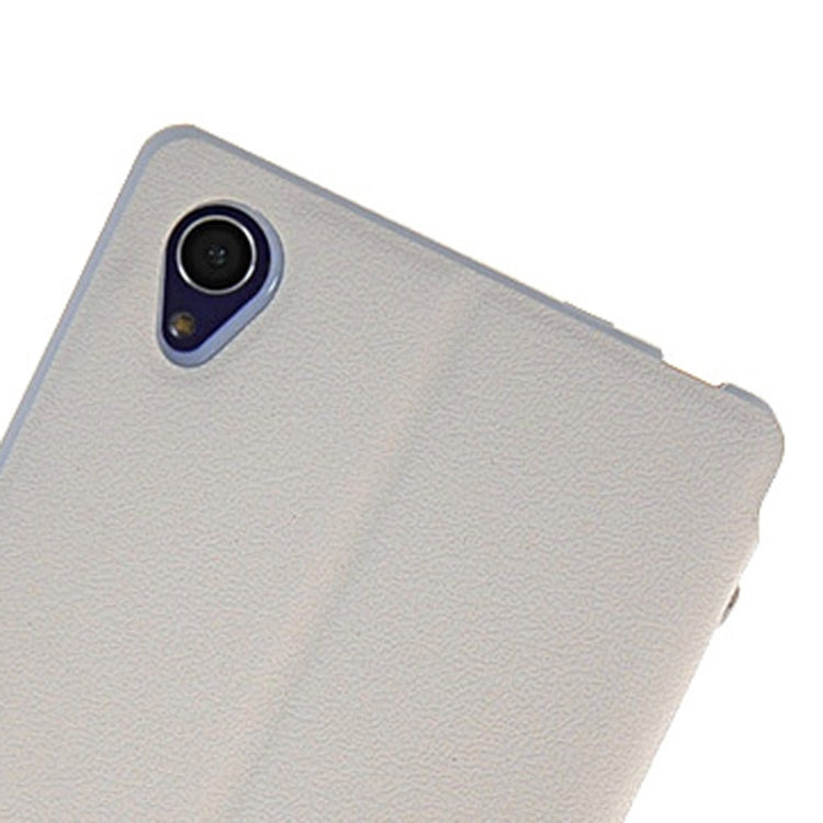 Magnetic Snap Flip Leather Case with Holder & Windows for Sony Xperia Z1 / L39H