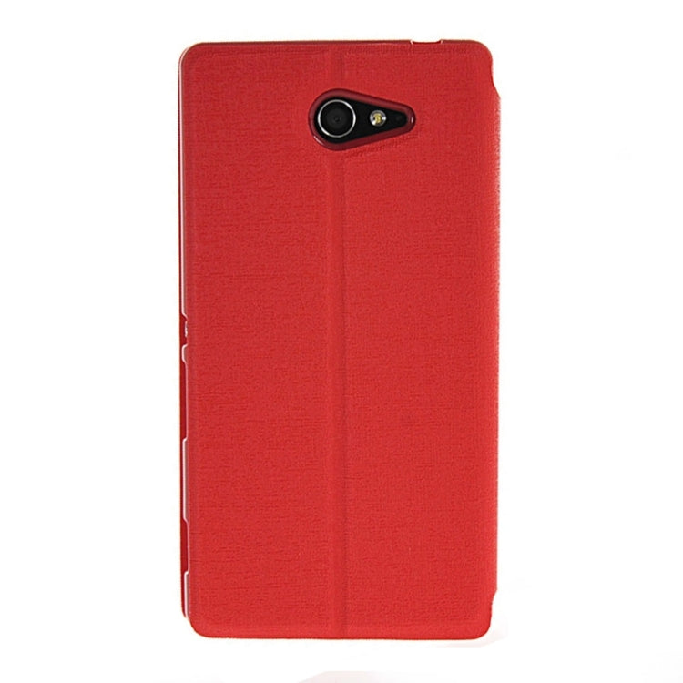 Oracle Texture Flip Leather Case with Holder & Caller ID Window for Sony Xperia M2