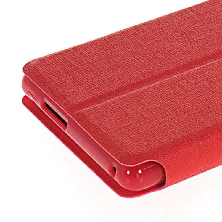 Oracle Texture Flip Leather Case with Holder & Caller ID Window for Sony Xperia M2