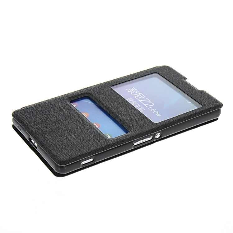 Oracle Texture Flip Leather Case with Holder & Caller ID Window for Sony Xperia Z2