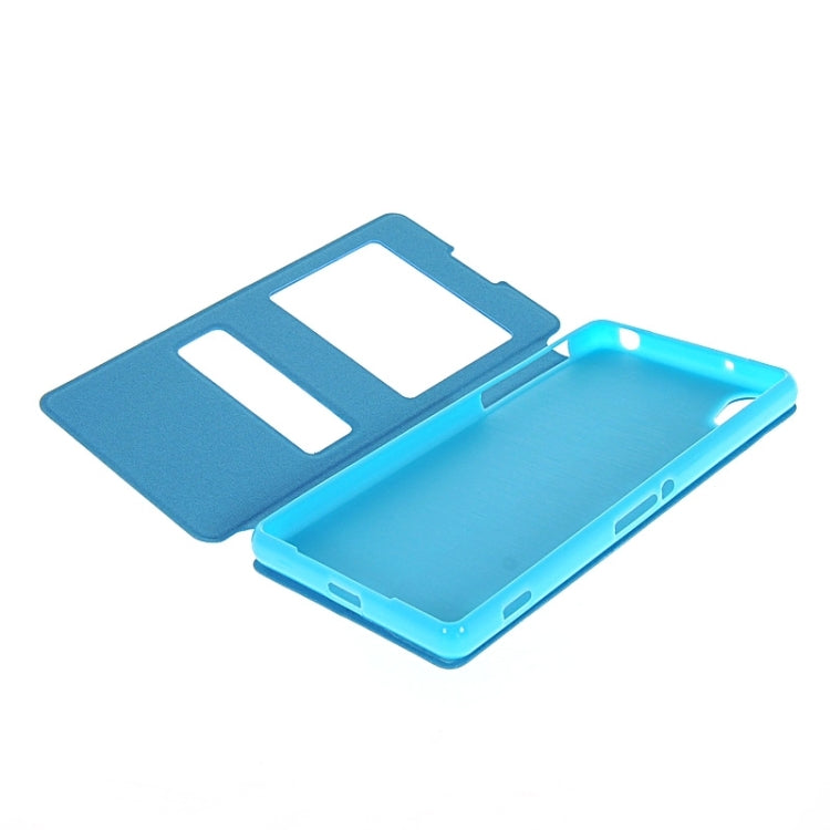 Oracle Texture Flip Leather Case with Holder & Caller ID Window for Sony Xperia Z2