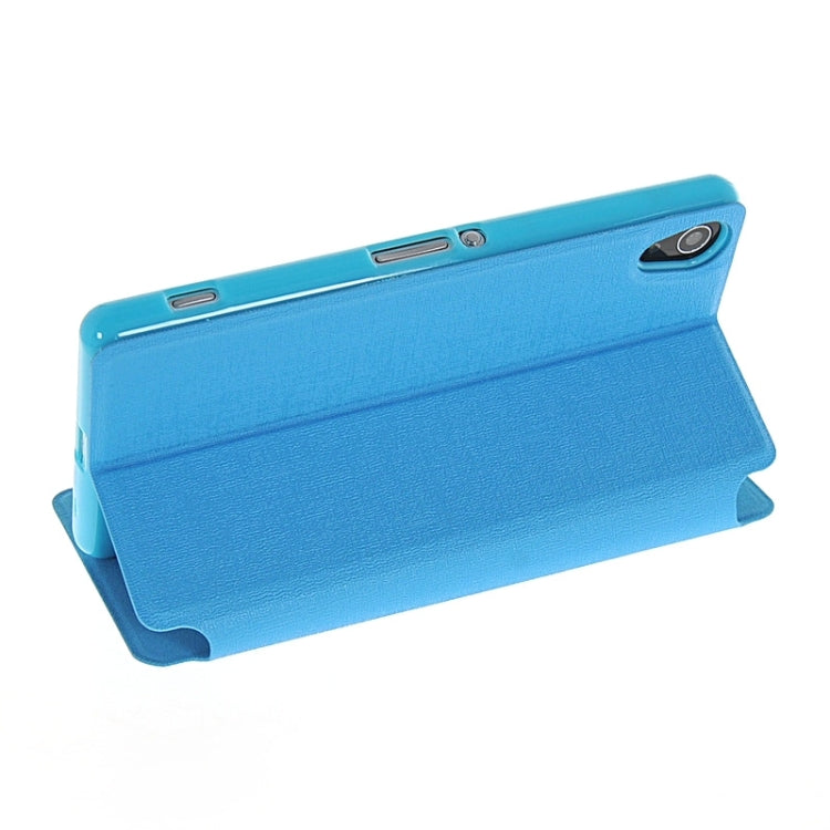 Oracle Texture Flip Leather Case with Holder & Caller ID Window for Sony Xperia Z2