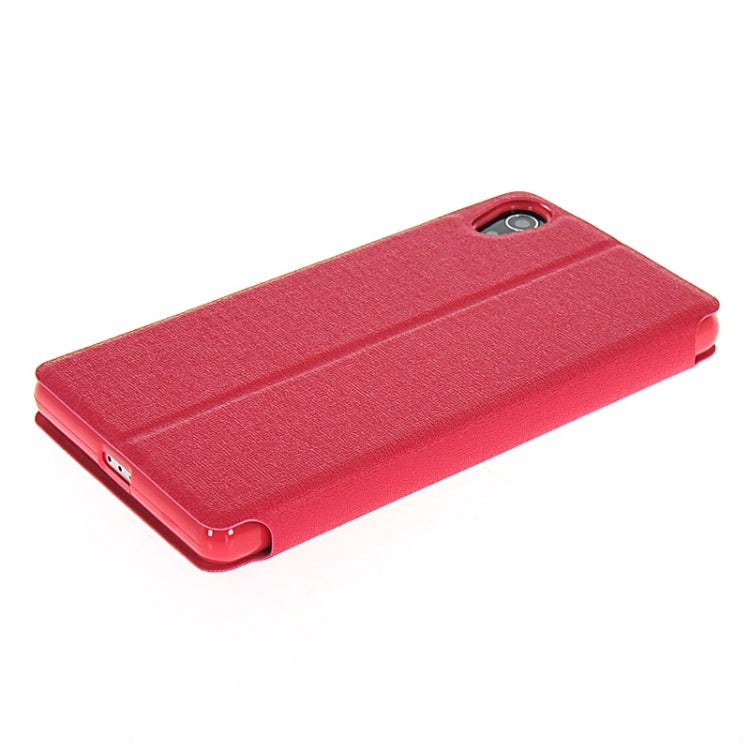 Oracle Texture Flip Leather Case with Holder & Caller ID Window for Sony Xperia Z2