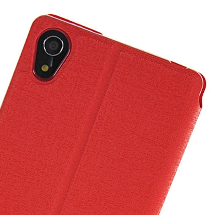 Oracle Texture Flip Leather Case with Holder & Caller ID Window for Sony Xperia Z2