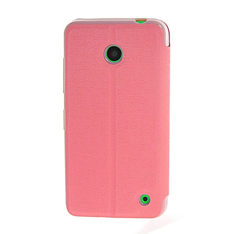 Horizontal Flip Leather Case with Call Display ID & Holder for Microsoft Lumia 630