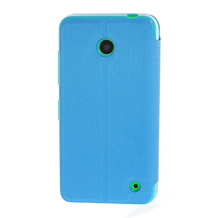 Horizontal Flip Leather Case with Call Display ID & Holder for Microsoft Lumia 630