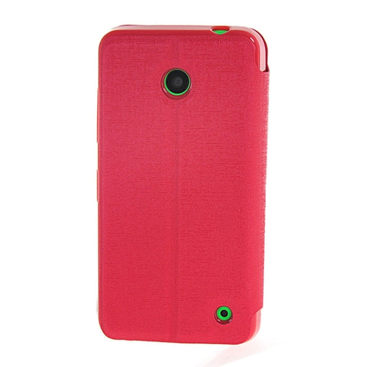 Horizontal Flip Leather Case with Call Display ID & Holder for Microsoft Lumia 630