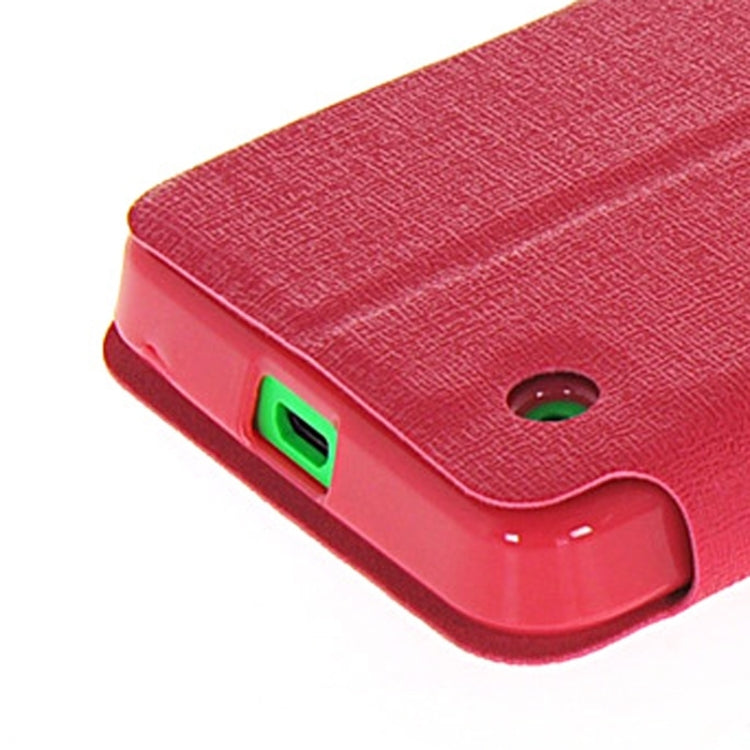 Horizontal Flip Leather Case with Call Display ID & Holder for Microsoft Lumia 630