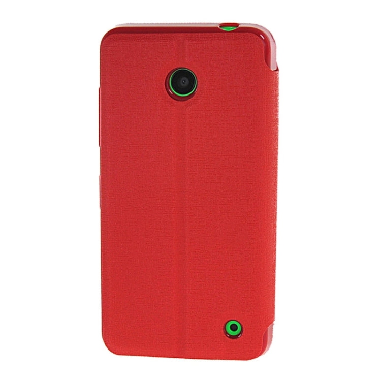 Horizontal Flip Leather Case with Call Display ID & Holder for Microsoft Lumia 630