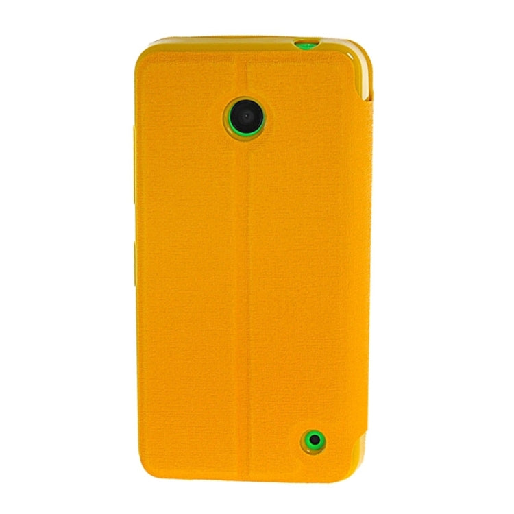 Horizontal Flip Leather Case with Call Display ID & Holder for Microsoft Lumia 630