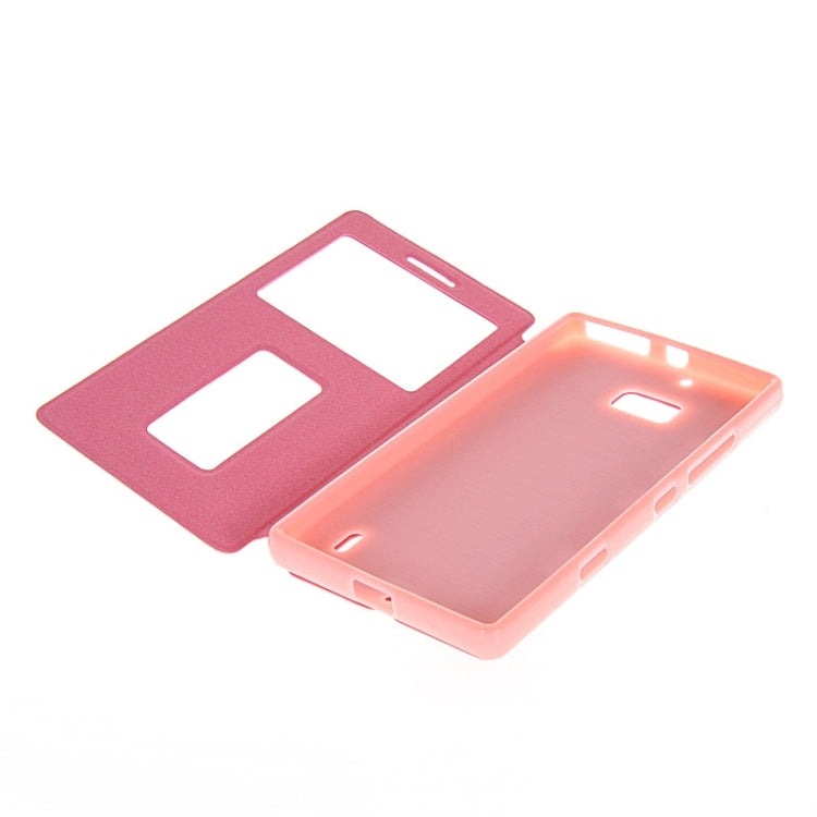 Horizontal Flip Leather Case with Call Display ID & Holder for Nokia Lumia 930