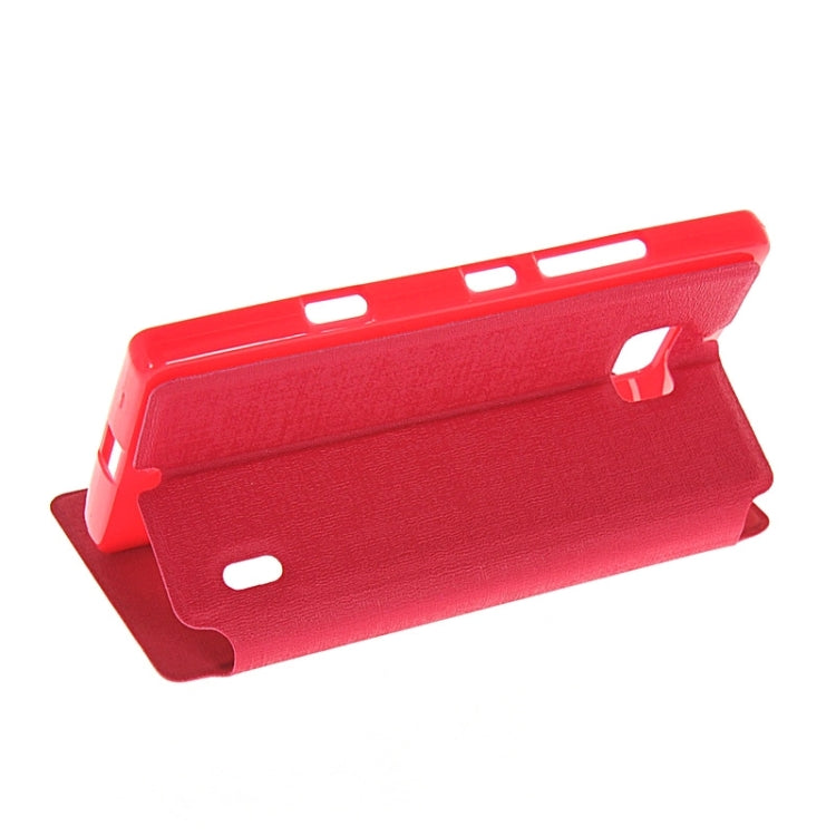 Horizontal Flip Leather Case with Call Display ID & Holder for Nokia Lumia 930