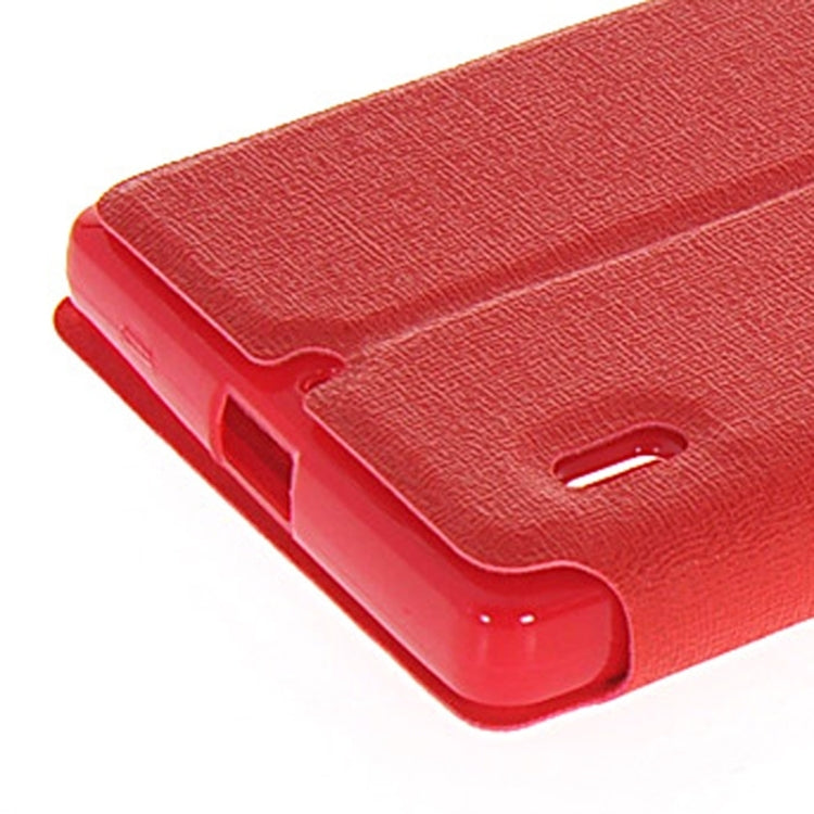 Horizontal Flip Leather Case with Call Display ID & Holder for Nokia Lumia 930