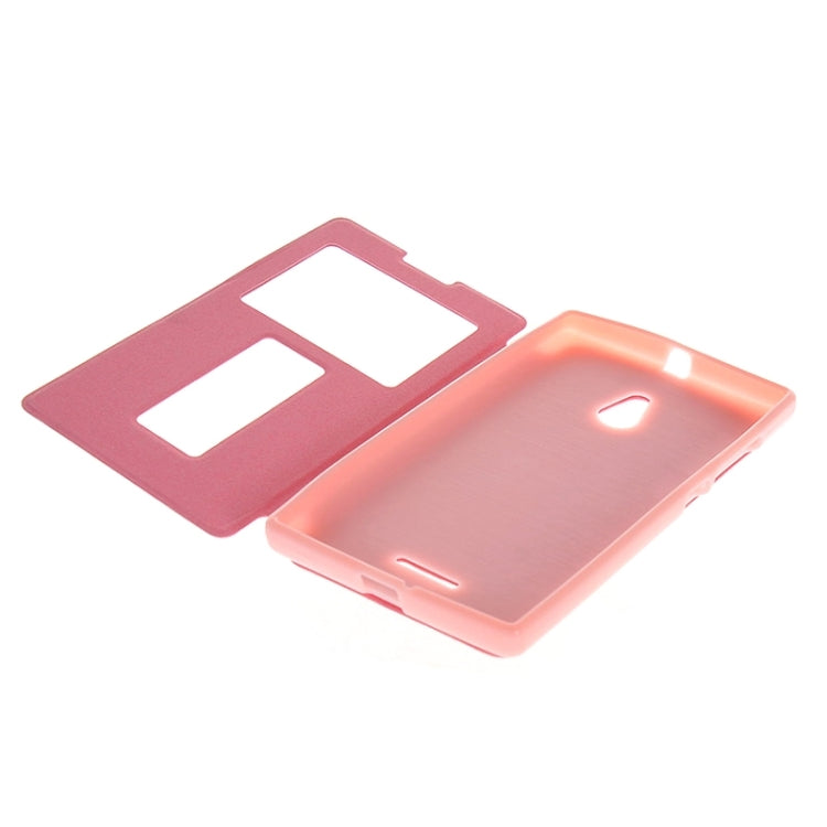 Horizontal Flip Leather Case with Call Display ID & Holder for Nokia XL