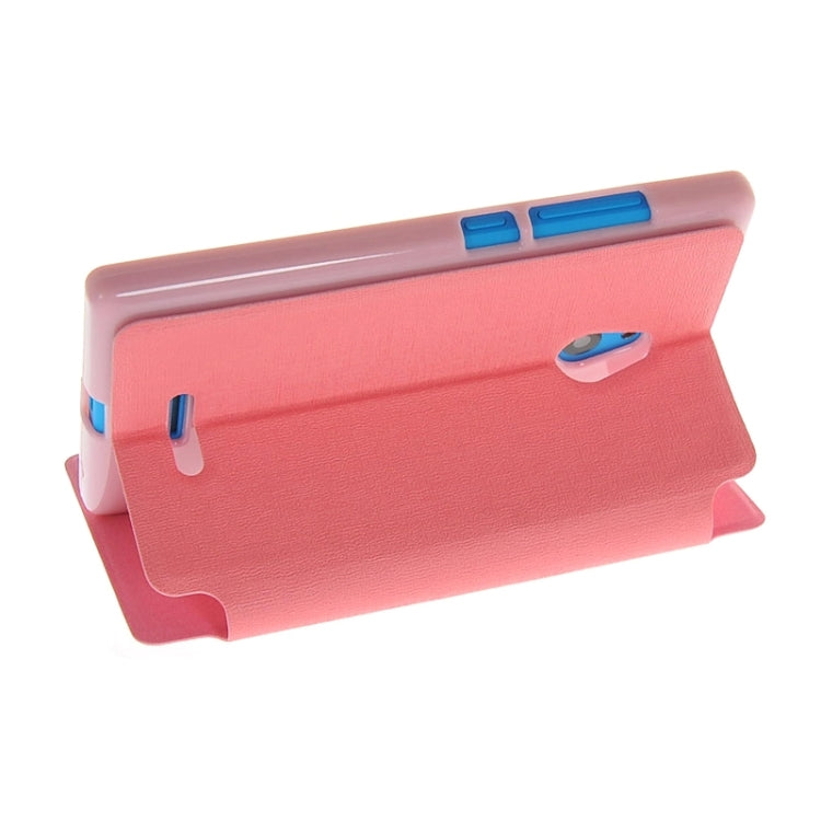 Horizontal Flip Leather Case with Call Display ID & Holder for Nokia XL