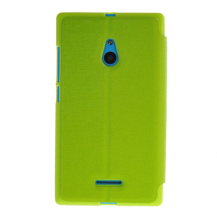 Horizontal Flip Leather Case with Call Display ID & Holder for Nokia XL