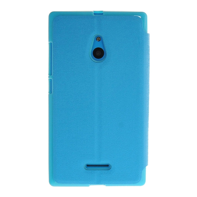 Horizontal Flip Leather Case with Call Display ID & Holder for Nokia XL