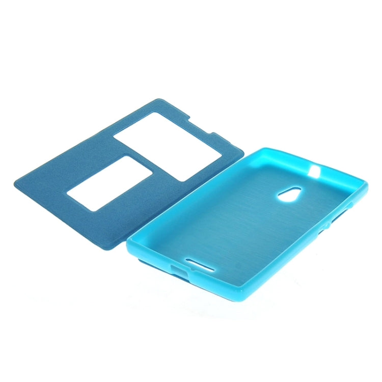 Horizontal Flip Leather Case with Call Display ID & Holder for Nokia XL