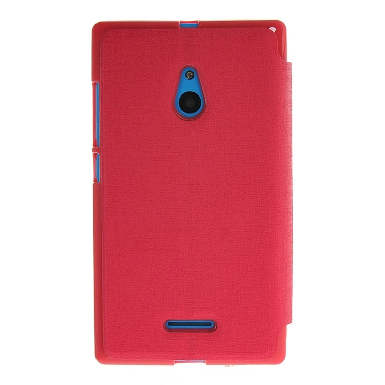 Horizontal Flip Leather Case with Call Display ID & Holder for Nokia XL