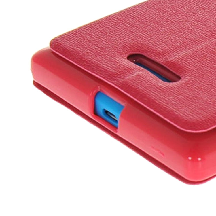 Horizontal Flip Leather Case with Call Display ID & Holder for Nokia XL