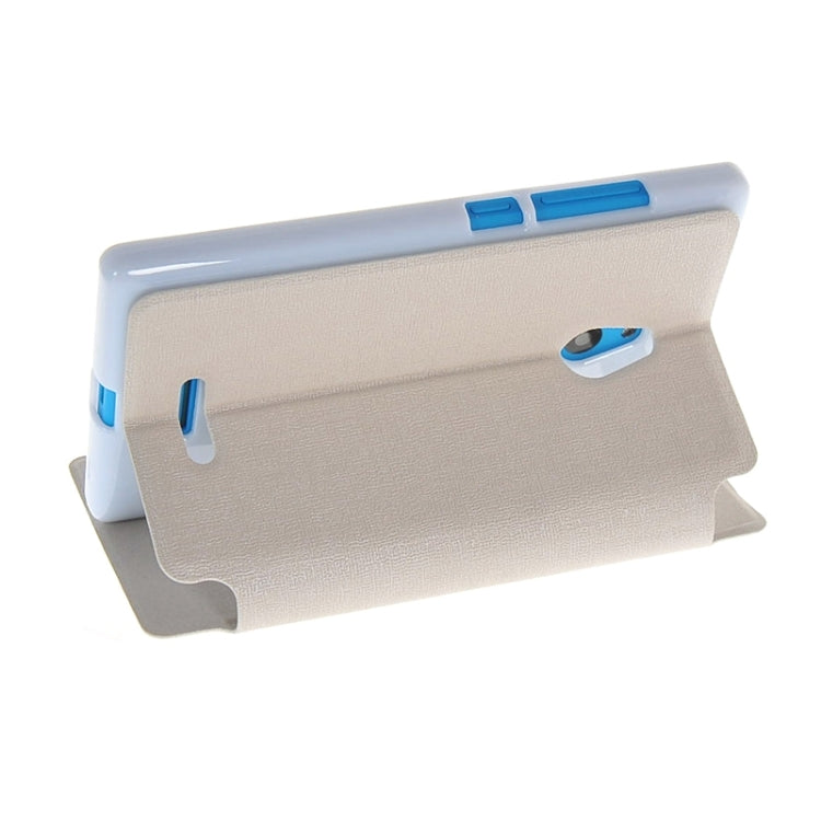 Horizontal Flip Leather Case with Call Display ID & Holder for Nokia XL