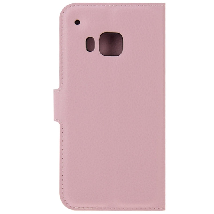 Litchi Texture Flip Leather Case with Holder & Card Slots & Wallet for HTC One M9
