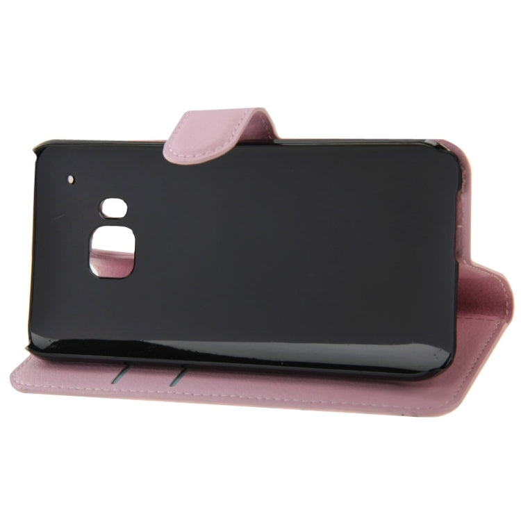 Litchi Texture Flip Leather Case with Holder & Card Slots & Wallet for HTC One M9