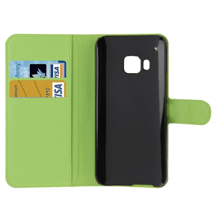 Litchi Texture Flip Leather Case with Holder & Card Slots & Wallet for HTC One M9