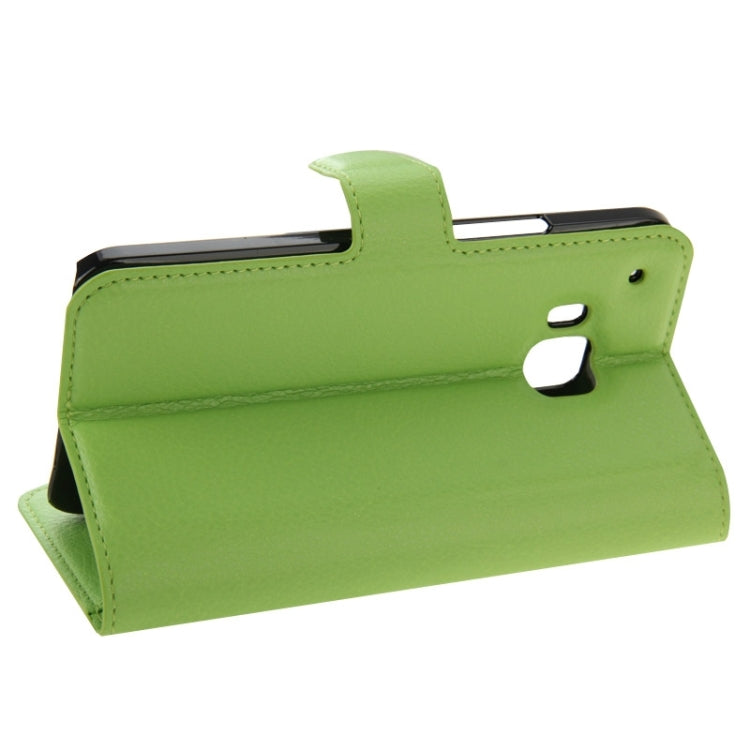 Litchi Texture Flip Leather Case with Holder & Card Slots & Wallet for HTC One M9