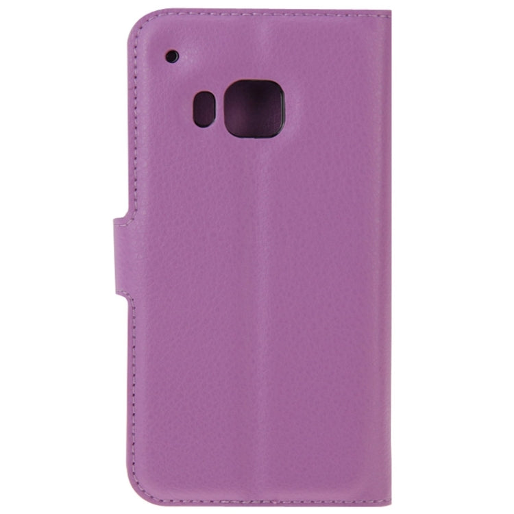 Litchi Texture Flip Leather Case with Holder & Card Slots & Wallet for HTC One M9