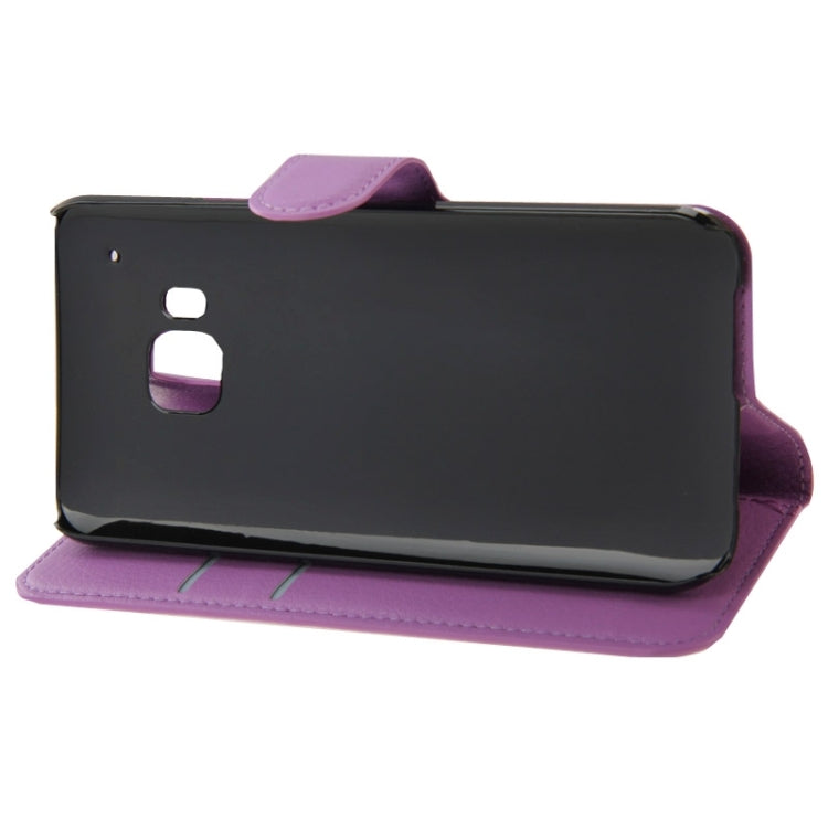 Litchi Texture Flip Leather Case with Holder & Card Slots & Wallet for HTC One M9