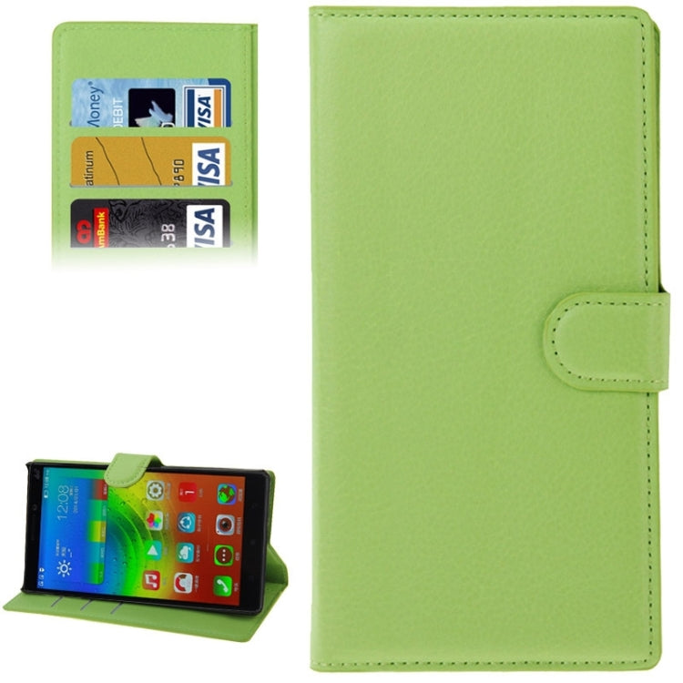 Litchi Texture Flip Leather Case with Holder & Card Slots & Wallet for Lenovo VIBE Z2 Pro / K920