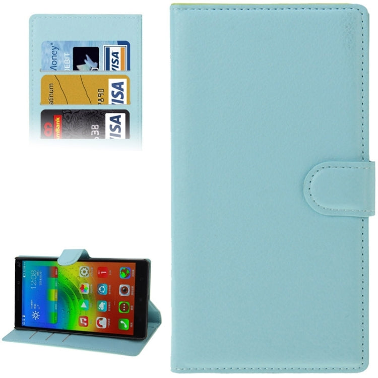Litchi Texture Flip Leather Case with Holder & Card Slots & Wallet for Lenovo VIBE Z2 Pro / K920