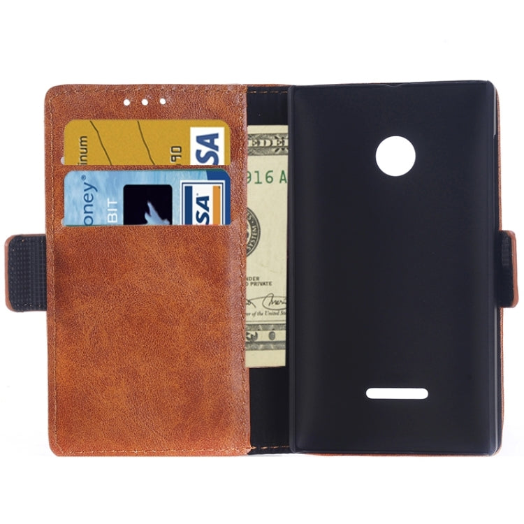 Retro Oil PU Leather Case with Card Slots & Wallet & Holder for Microsoft Lumia 532